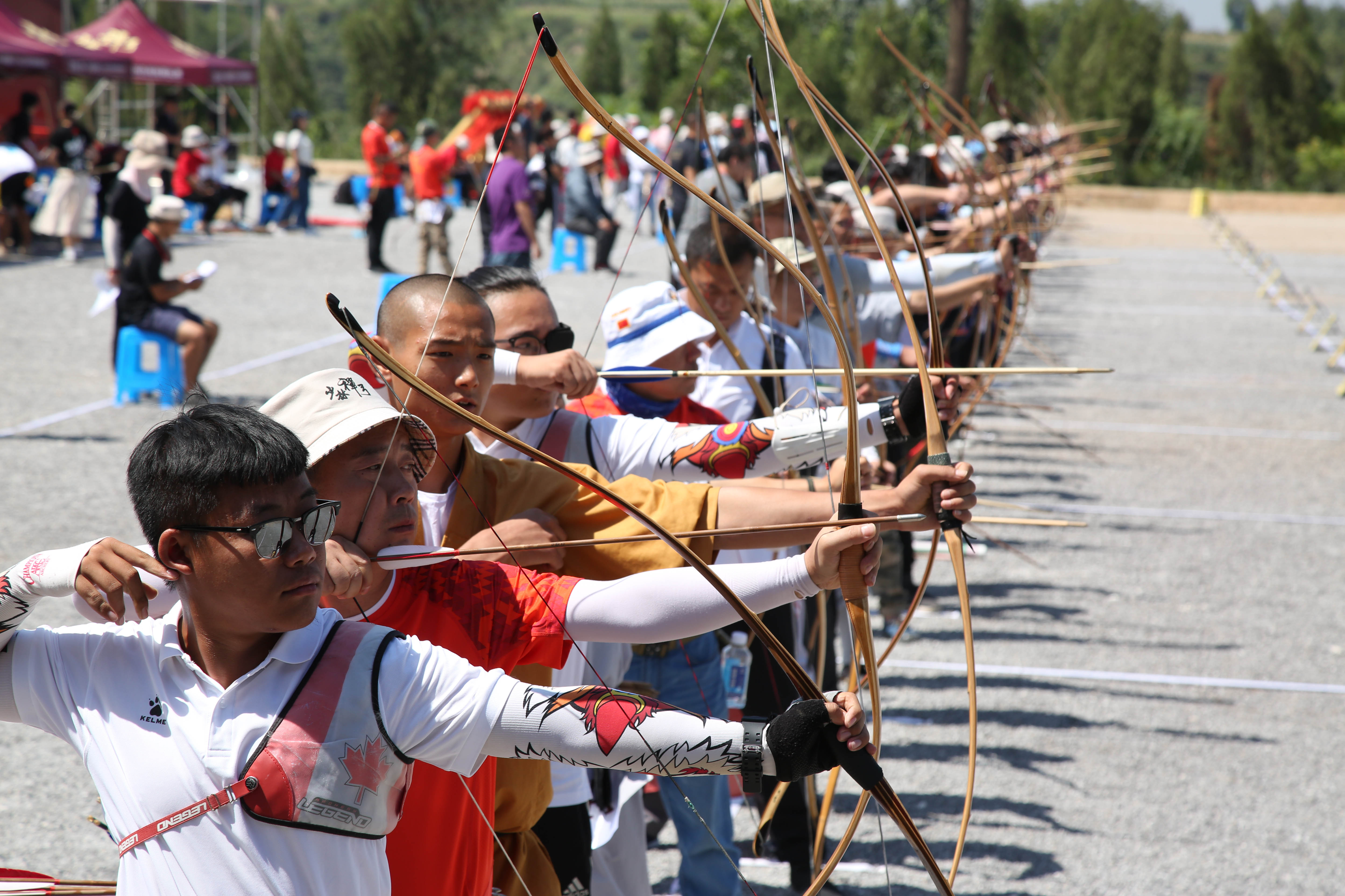 124名選手鏖戰少林禪弓全國傳統射箭比賽