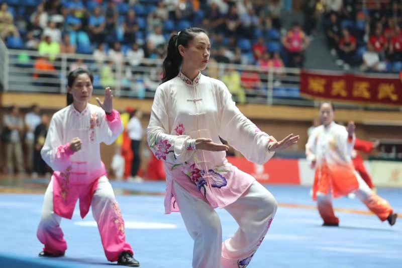 全国武林高手太极圣地同台争金夺银展风采