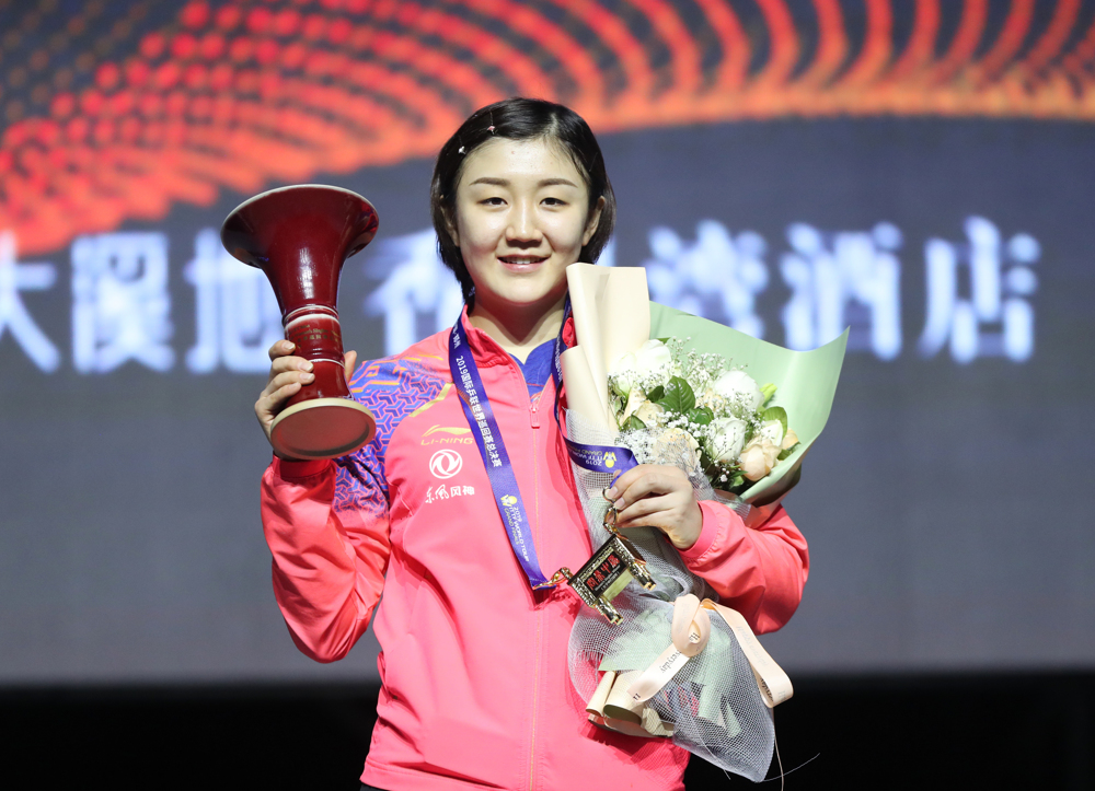 陈梦蝉联总决赛女单三连冠 将为奥运全力以赴