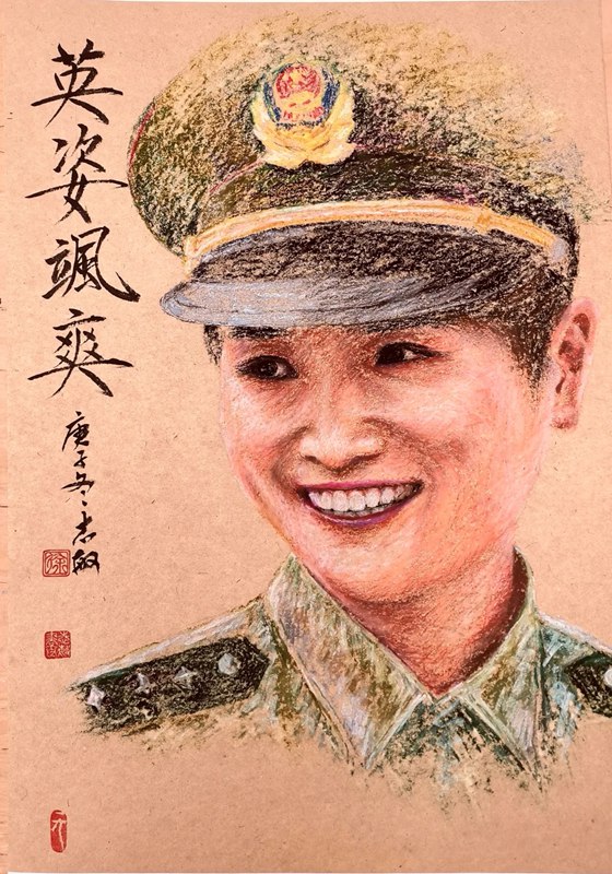 徐志敏独创"东墨西彩"画引关注