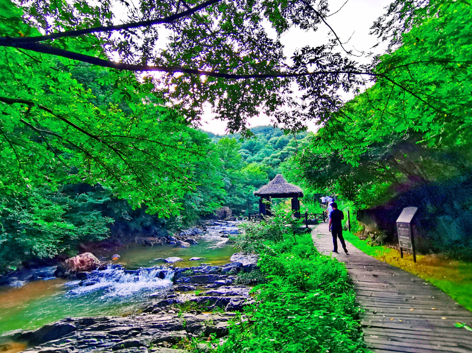 第一站:山水景點—留夢河谷春風拂面,鳥鳴婉轉,花香襲人,靈山秀水,尋