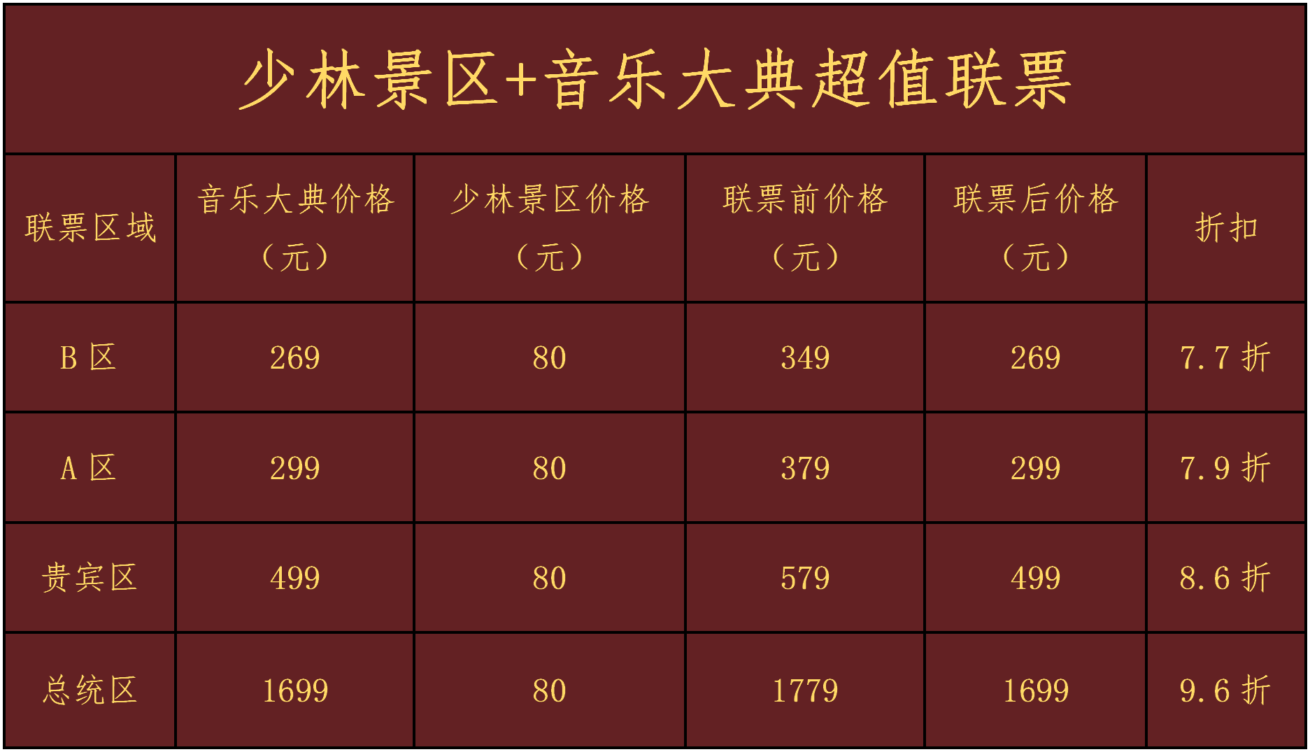 嵩山少林景区音乐大典超值联票冰爽上线